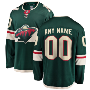 Minnesota Wild Trikot Fanatics Branded Heim Grün Breakaway Benutzerdefinierte